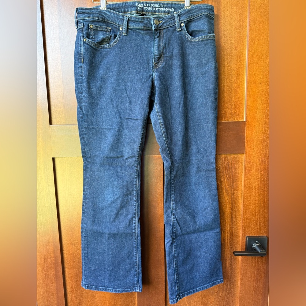 Women’s Blue Gap Sexy Bootcut Jeans Size 14S